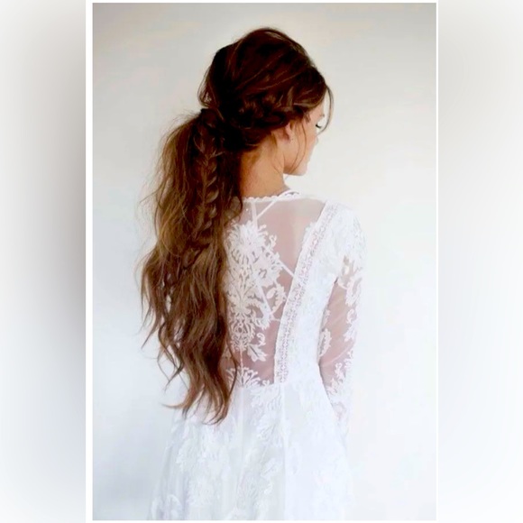 Free People Reign Over Me White Lace Mini Dress Rare NWOT - Picture 3 of 11